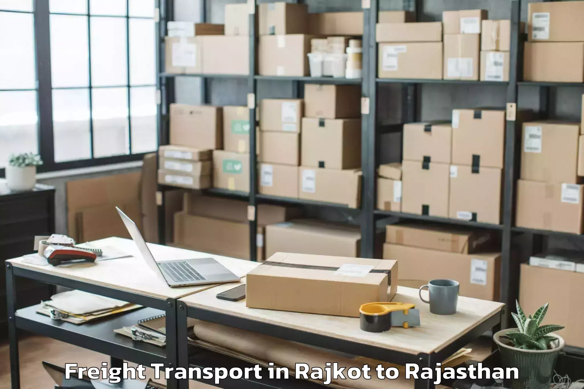 Hassle-Free Rajkot to Sri Vijaynagar Freight Transport